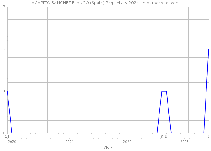 AGAPITO SANCHEZ BLANCO (Spain) Page visits 2024 