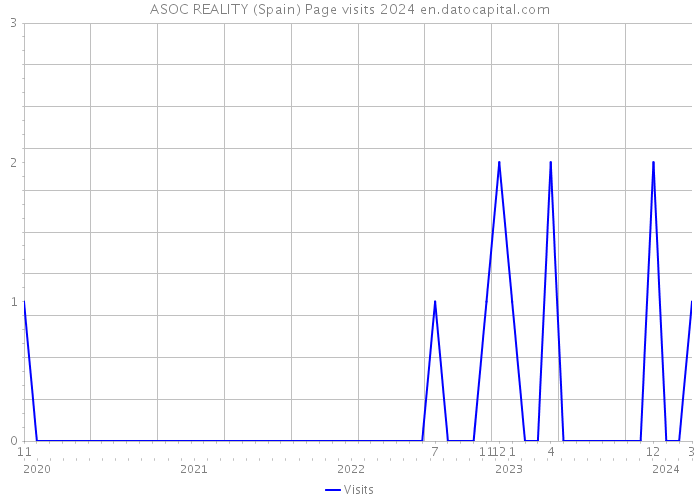 ASOC REALITY (Spain) Page visits 2024 