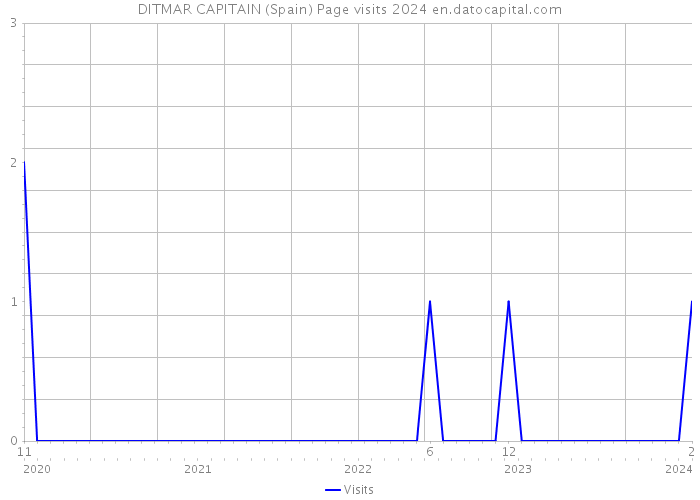 DITMAR CAPITAIN (Spain) Page visits 2024 