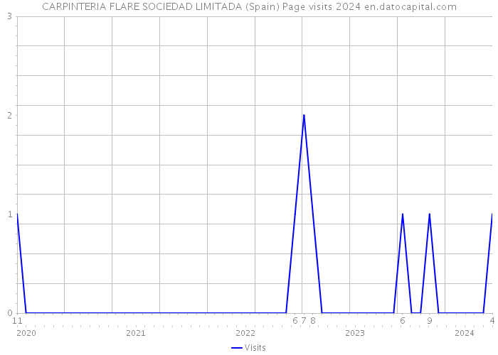 CARPINTERIA FLARE SOCIEDAD LIMITADA (Spain) Page visits 2024 