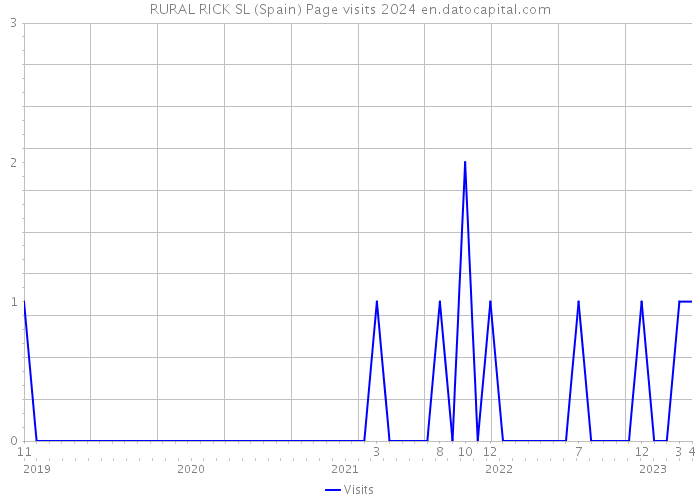 RURAL RICK SL (Spain) Page visits 2024 
