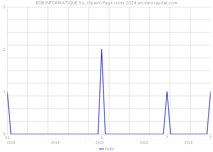 BOB INFORMATIQUE S.L. (Spain) Page visits 2024 