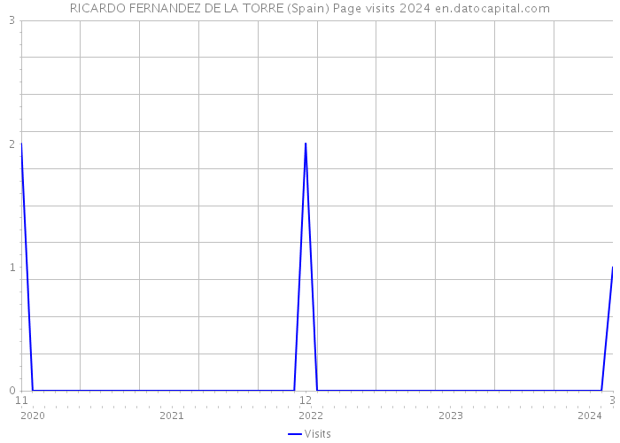 RICARDO FERNANDEZ DE LA TORRE (Spain) Page visits 2024 