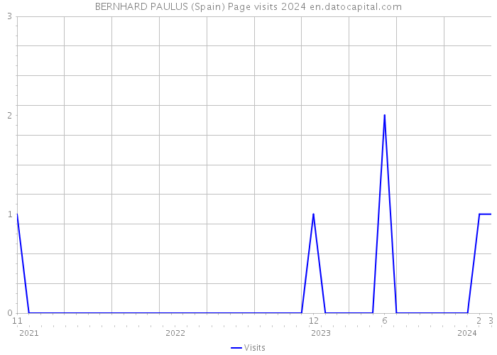 BERNHARD PAULUS (Spain) Page visits 2024 