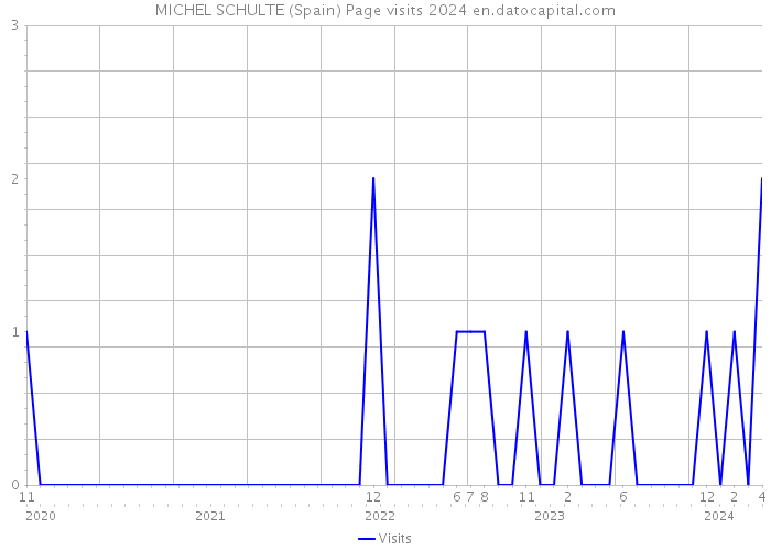 MICHEL SCHULTE (Spain) Page visits 2024 