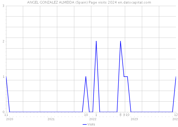 ANGEL GONZALEZ ALMEIDA (Spain) Page visits 2024 