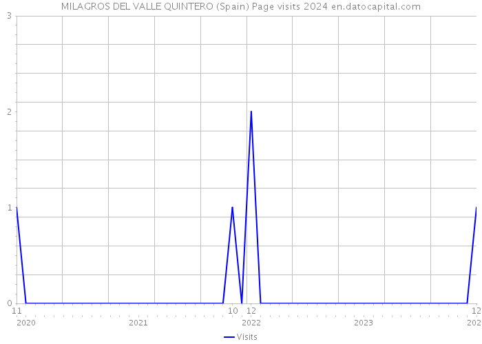 MILAGROS DEL VALLE QUINTERO (Spain) Page visits 2024 