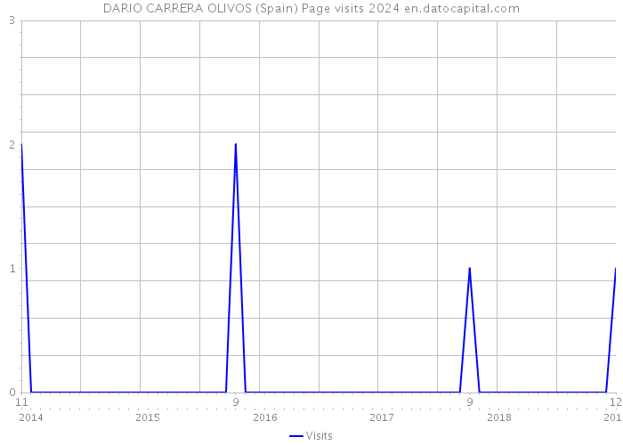 DARIO CARRERA OLIVOS (Spain) Page visits 2024 