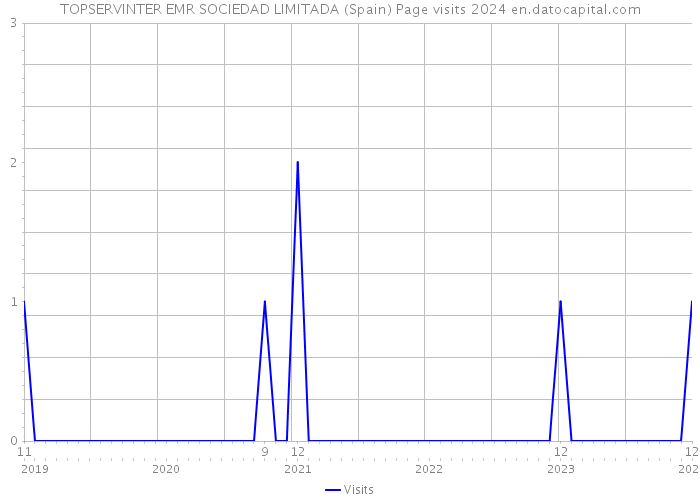 TOPSERVINTER EMR SOCIEDAD LIMITADA (Spain) Page visits 2024 