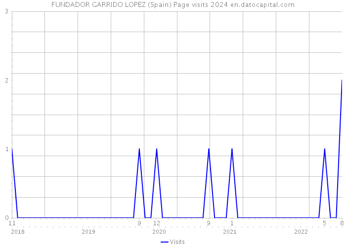 FUNDADOR GARRIDO LOPEZ (Spain) Page visits 2024 