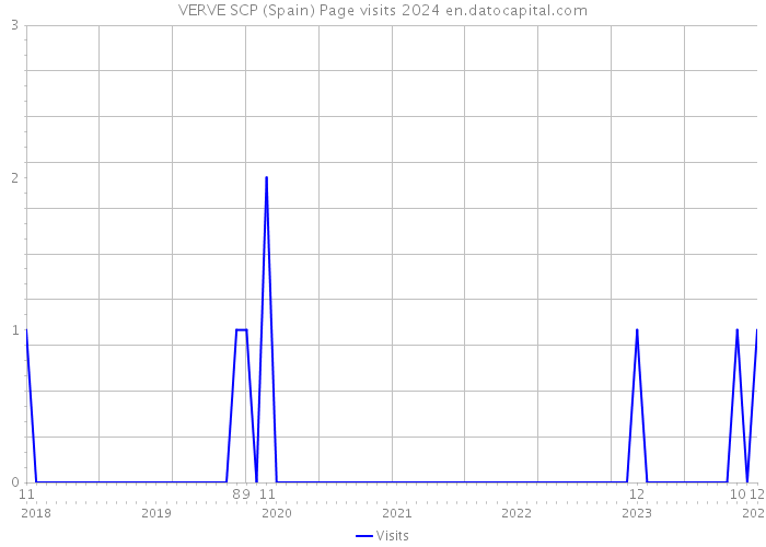VERVE SCP (Spain) Page visits 2024 