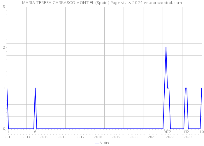 MARIA TERESA CARRASCO MONTIEL (Spain) Page visits 2024 