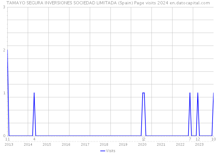 TAMAYO SEGURA INVERSIONES SOCIEDAD LIMITADA (Spain) Page visits 2024 