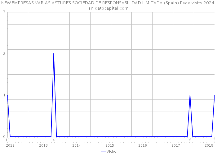 NEW EMPRESAS VARIAS ASTURES SOCIEDAD DE RESPONSABILIDAD LIMITADA (Spain) Page visits 2024 