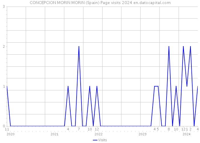 CONCEPCION MORIN MORIN (Spain) Page visits 2024 