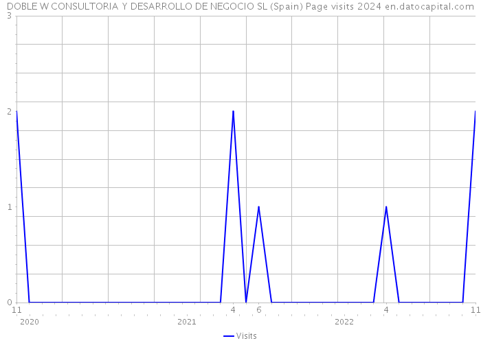 DOBLE W CONSULTORIA Y DESARROLLO DE NEGOCIO SL (Spain) Page visits 2024 