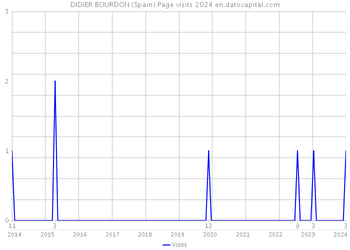 DIDIER BOURDON (Spain) Page visits 2024 