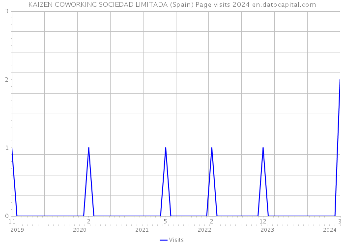 KAIZEN COWORKING SOCIEDAD LIMITADA (Spain) Page visits 2024 