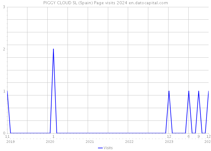 PIGGY CLOUD SL (Spain) Page visits 2024 