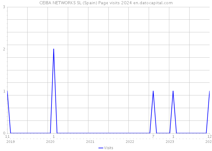 CEIBA NETWORKS SL (Spain) Page visits 2024 