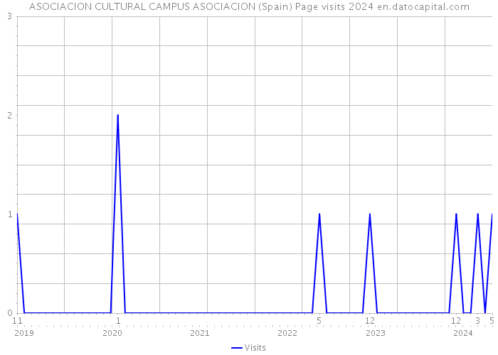 ASOCIACION CULTURAL CAMPUS ASOCIACION (Spain) Page visits 2024 