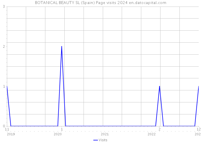 BOTANICAL BEAUTY SL (Spain) Page visits 2024 
