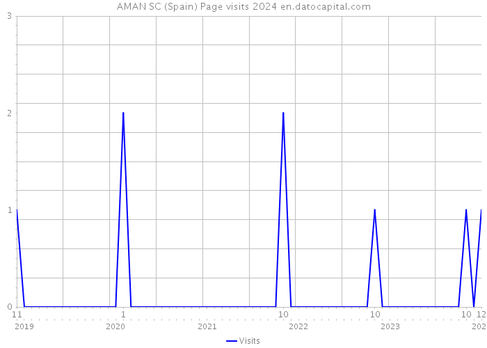AMAN SC (Spain) Page visits 2024 