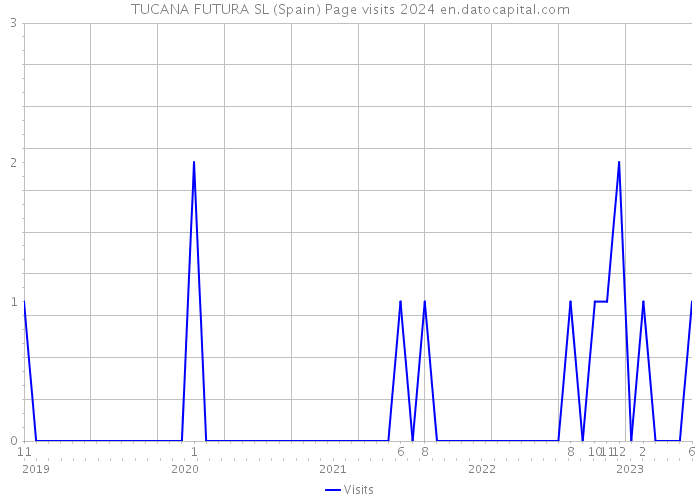 TUCANA FUTURA SL (Spain) Page visits 2024 