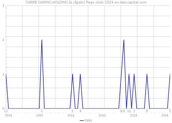 CARRE GAMING HOLDING SL (Spain) Page visits 2024 