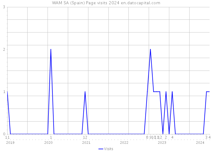 WAM SA (Spain) Page visits 2024 