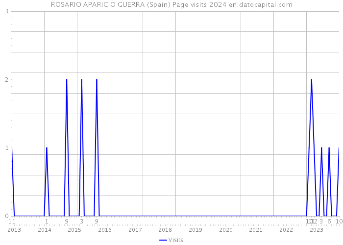 ROSARIO APARICIO GUERRA (Spain) Page visits 2024 