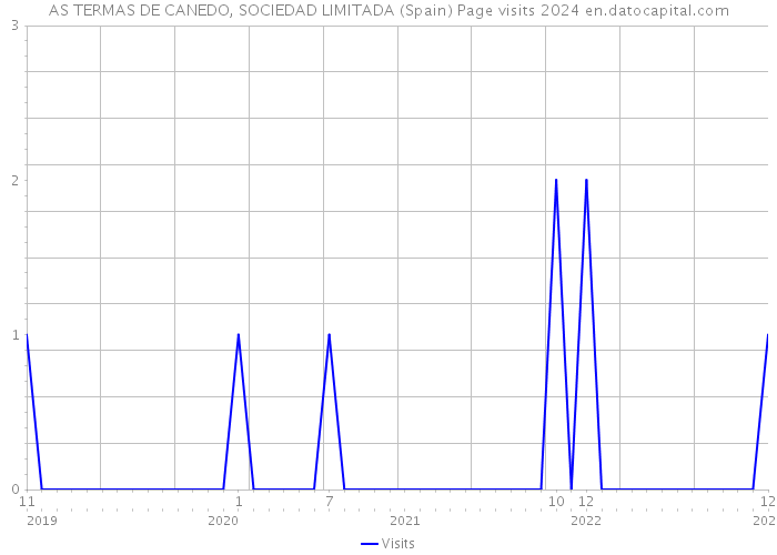 AS TERMAS DE CANEDO, SOCIEDAD LIMITADA (Spain) Page visits 2024 