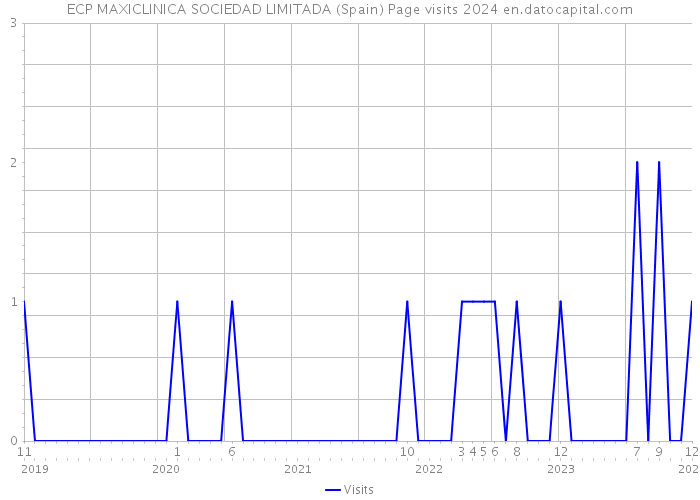 ECP MAXICLINICA SOCIEDAD LIMITADA (Spain) Page visits 2024 