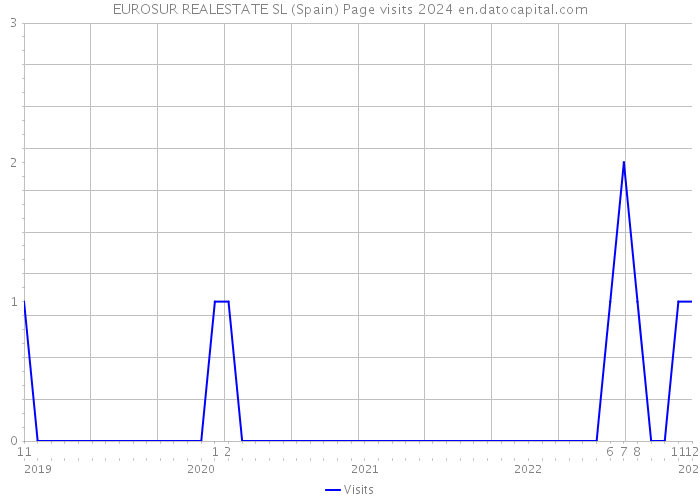 EUROSUR REALESTATE SL (Spain) Page visits 2024 