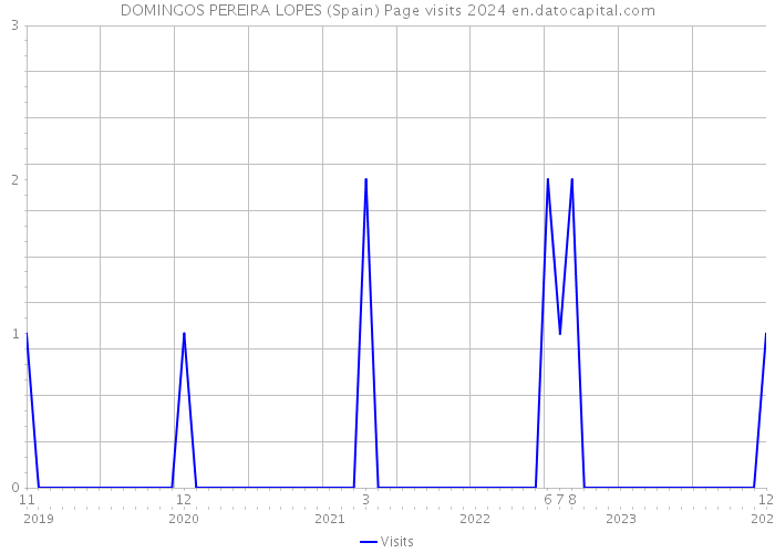 DOMINGOS PEREIRA LOPES (Spain) Page visits 2024 