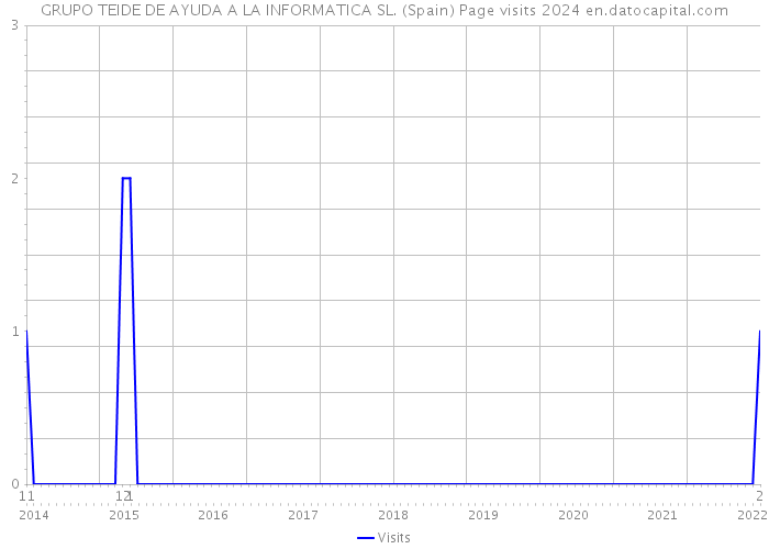 GRUPO TEIDE DE AYUDA A LA INFORMATICA SL. (Spain) Page visits 2024 