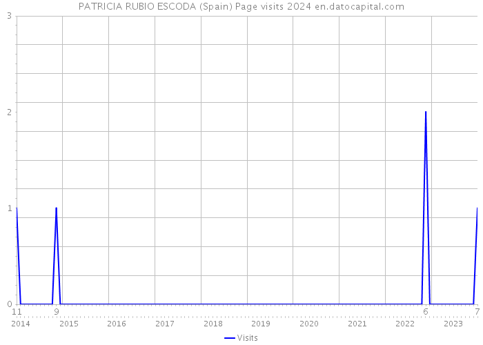 PATRICIA RUBIO ESCODA (Spain) Page visits 2024 