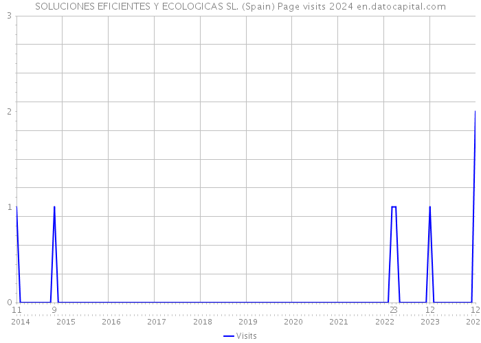 SOLUCIONES EFICIENTES Y ECOLOGICAS SL. (Spain) Page visits 2024 
