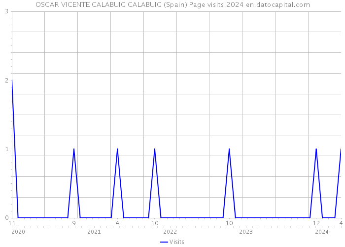 OSCAR VICENTE CALABUIG CALABUIG (Spain) Page visits 2024 