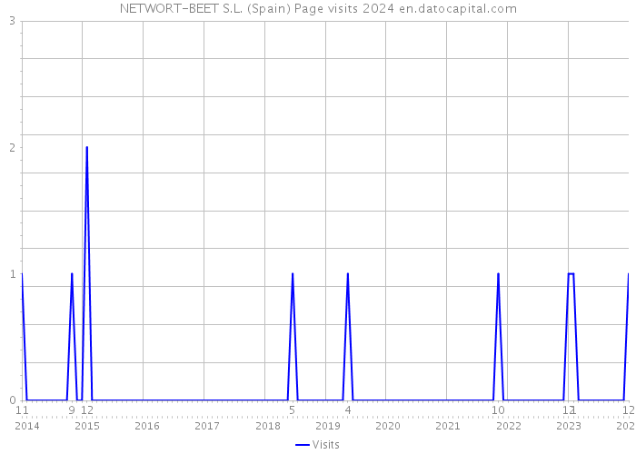 NETWORT-BEET S.L. (Spain) Page visits 2024 