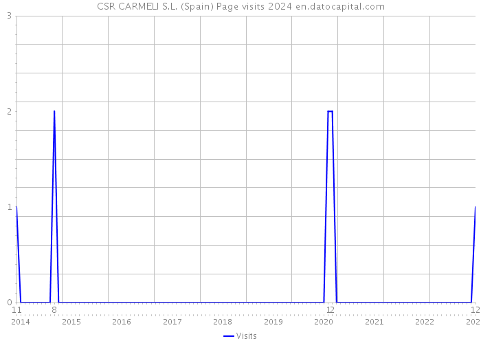 CSR CARMELI S.L. (Spain) Page visits 2024 
