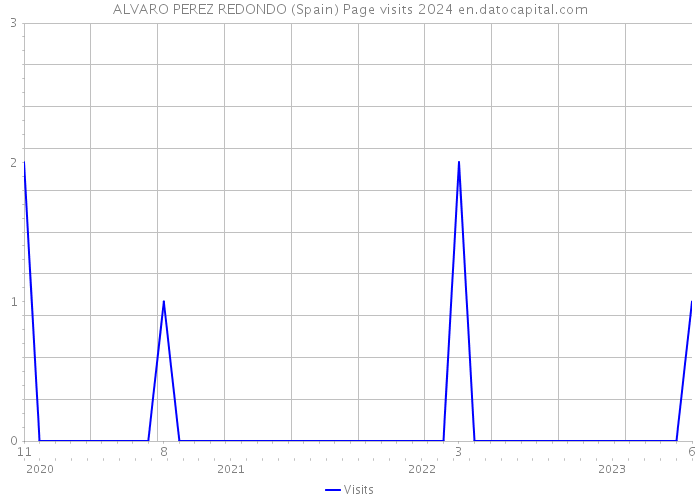 ALVARO PEREZ REDONDO (Spain) Page visits 2024 