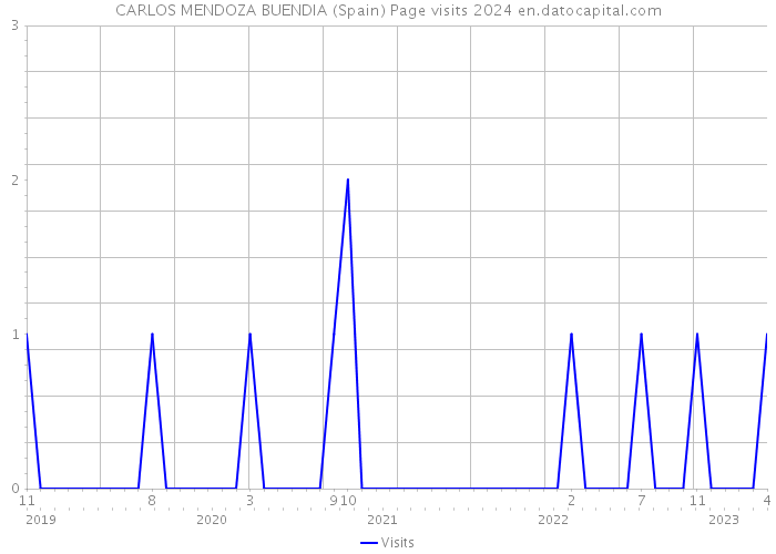 CARLOS MENDOZA BUENDIA (Spain) Page visits 2024 
