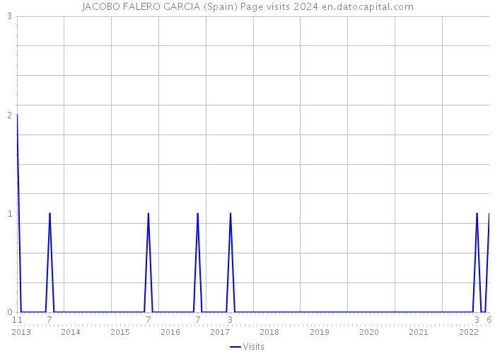 JACOBO FALERO GARCIA (Spain) Page visits 2024 