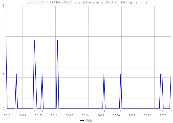 BERMEJO VICTOR BARROSO (Spain) Page visits 2024 