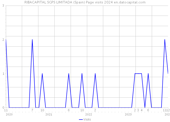 RIBACAPITAL SGPS LIMITADA (Spain) Page visits 2024 