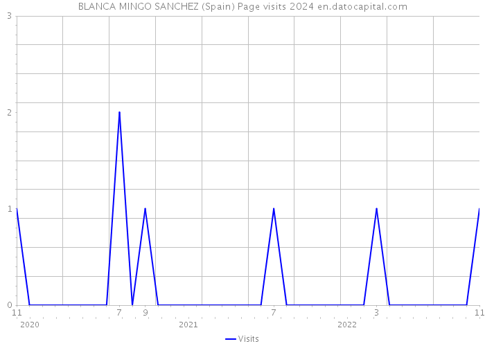 BLANCA MINGO SANCHEZ (Spain) Page visits 2024 