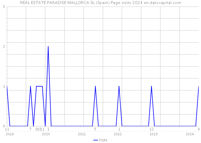 REAL ESTATE PARADISE MALLORCA SL (Spain) Page visits 2024 