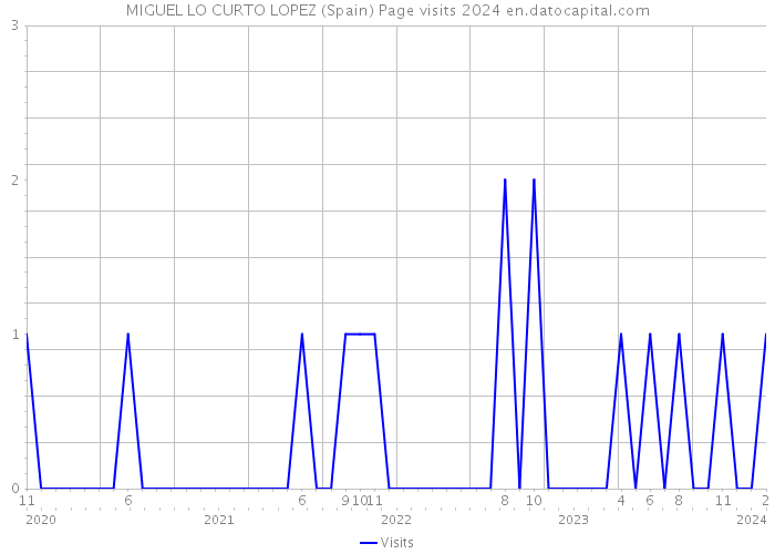 MIGUEL LO CURTO LOPEZ (Spain) Page visits 2024 