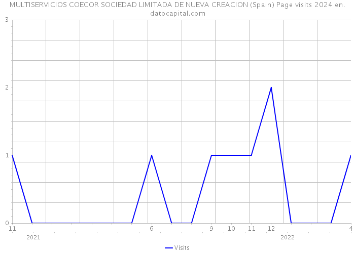 MULTISERVICIOS COECOR SOCIEDAD LIMITADA DE NUEVA CREACION (Spain) Page visits 2024 